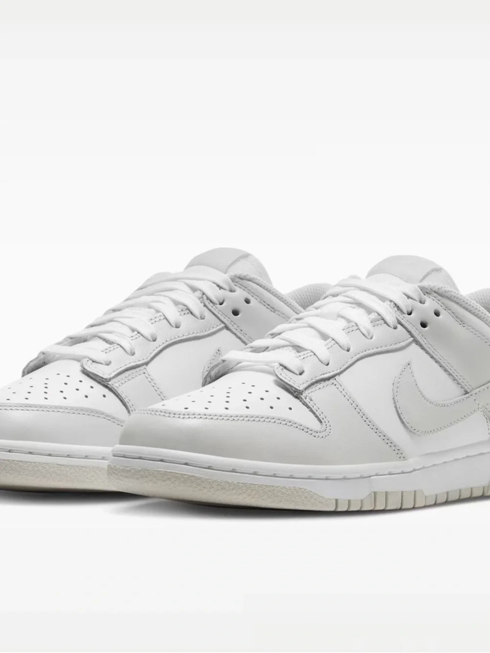 Nike Women’s Photon White & Light Gray Low-Top Sneakers